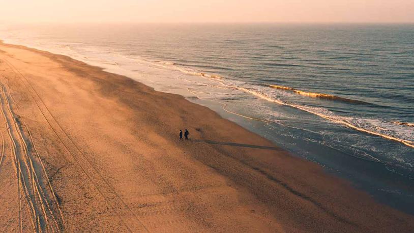 Strand i Destination Vesterhavet