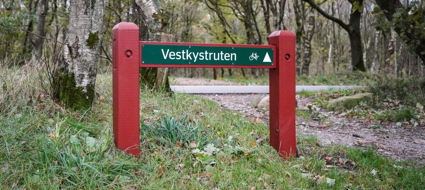 Skilt af vestkystruten